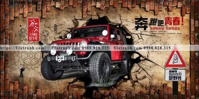 Download file tranh tranh dan tuong xe may o to co dien 234 (file gốc PSD)