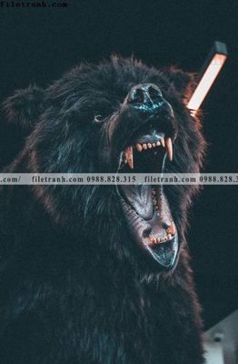 File in mica tranh den trang dong vat 506 (bản gốc) siêu trong