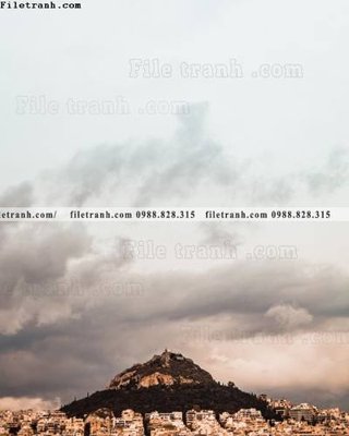 File tranh in trần tranh den trang phong canh 599 (ảnh gốc siêu nét)