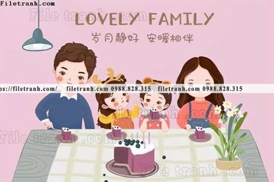 File tranh gốc tranh gia dinh 600 chủ đề hiện đại