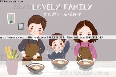 File in mica tranh gia dinh 610 (ảnh gốc) đẹp