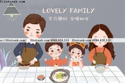 Hình ảnh file gốc tranh gia dinh 614 cho in UV