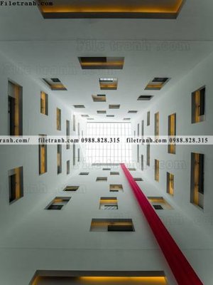 File tranh gốc PSD tranh hanh lang 3d 331 còn nguyên layer