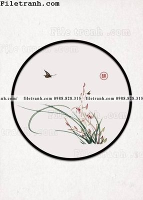 Tải file tranh hieu ung ba chieu tron phong cach Trung Quoc 102 (PSD) cho in tranh 3D