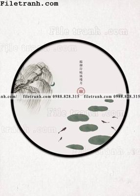 File gốc tranh hieu ung ba chieu tron phong cach Trung Quoc 108 (thiết kế) độc quyền