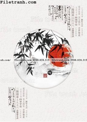 File tranh tranh hieu ung ba chieu tron phong cach Trung Quoc 133 (gốc) chủ đề động vật