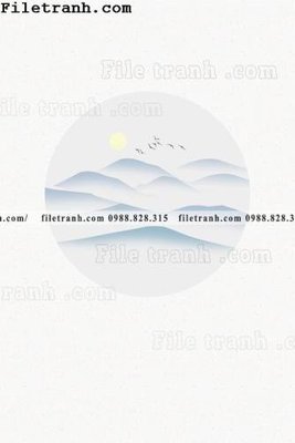 File in lụa tranh hieu ung ba chieu tron phong cach Trung Quoc 135 (phong cảnh) tranh hieu ung ba chieu tron phong cach Trung Quoc 135