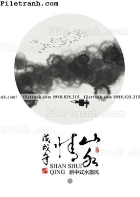 File tranh tranh hieu ung ba chieu tron phong cach Trung Quoc 176 (gốc) phong cách tối giản