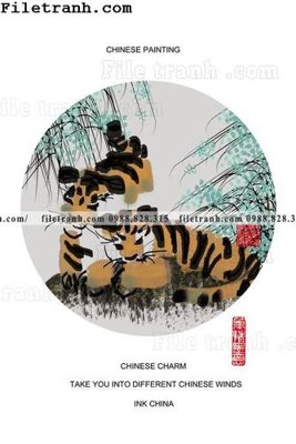 File in trần tranh hieu ung ba chieu tron phong cach Trung Quoc 189 (bản gốc) trời sao