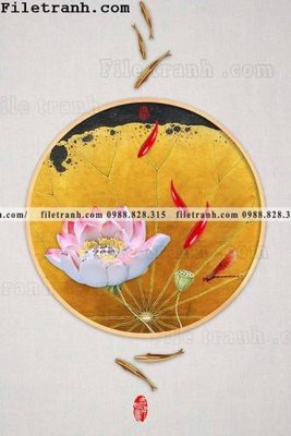 File in lụa tranh hieu ung ba chieu tron phong cach Trung Quoc 241 (tân cổ điển) tranh hieu ung ba chieu tron phong cach Trung Quoc 241