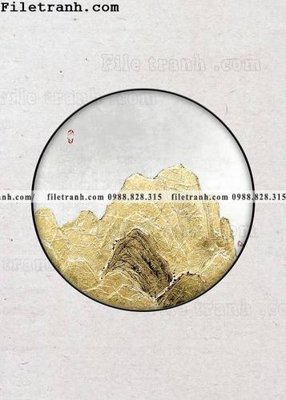 File gốc tranh hieu ung ba chieu tron phong cach Trung Quoc 260 (in tráng gương) hiện đại