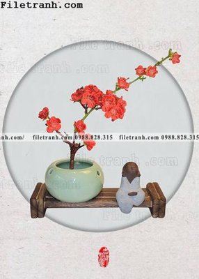 File ảnh tranh hieu ung ba chieu tron phong cach Trung Quoc 279 (gốc) cho trang trí nhà hàng