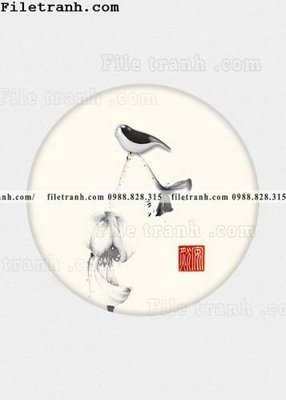 Tải file tranh hieu ung ba chieu tron phong cach Trung Quoc 329 (ảnh gốc) in gạch 3D