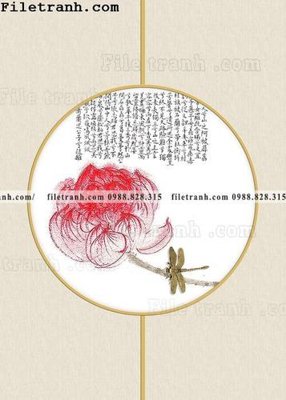 File gốc tranh hieu ung ba chieu tron phong cach Trung Quoc 360 cho in ấn và thiết kế