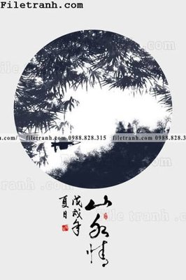 File PSD tranh hieu ung ba chieu tron phong cach Trung Quoc 364 (bản gốc) cho nhà in