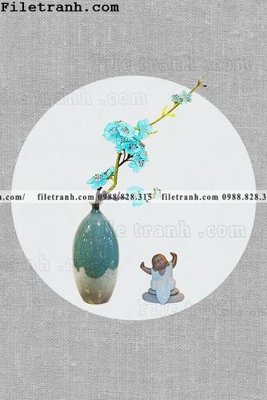 File ảnh tranh hieu ung ba chieu tron phong cach Trung Quoc 384 (gốc) in decal dán tường