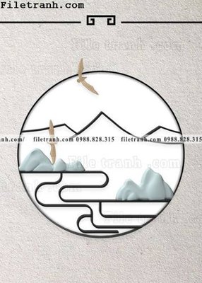 File gốc tranh hieu ung ba chieu tron phong cach Trung Quoc 395 (cho in UV) siêu nét