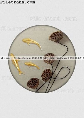 File tranh tranh hieu ung ba chieu tron phong cach Trung Quoc 404 (ảnh gốc) in trần xuyên sáng