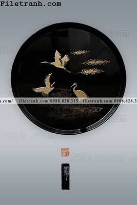 File tranh gốc tranh hieu ung ba chieu tron phong cach Trung Quoc 446 (bản quyền) Filetranh.com