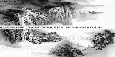 File ảnh tranh hinh anh vector phong cach muc 1543 (gốc) in PP, decal