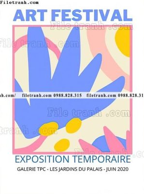 Hình ảnh file gốc tranh hoa co dien kieu Phap 616 cho in UV