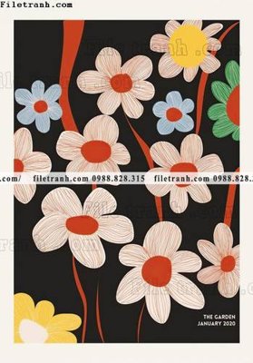 Download file gốc tranh hoa co dien kieu Phap 619 (độ nét cao)