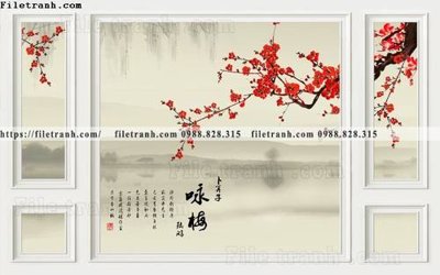 File PSD tranh hoa dao hien dai 513 (bản gốc) độ phân giải cao