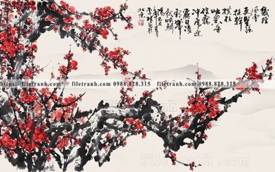 File PSD tranh hoa dao hien dai 527 (nguyên gốc) chất lượng cao