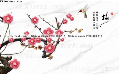 File gốc tranh hoa dao hien dai 547 (dành cho quảng cáo)