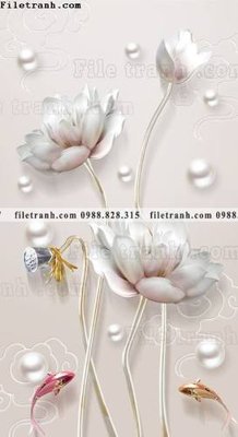 Tải file tranh tranh hoa sen hien dai 3d 530 (ảnh gốc) ngay