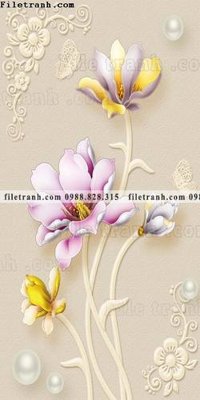 File gốc tranh hoa sen hien dai 3d 533 (PNG) chất lượng cao