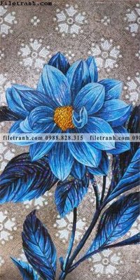 File tranh tranh hoa sen hien dai 3d 553 (gốc) phong cách tối giản