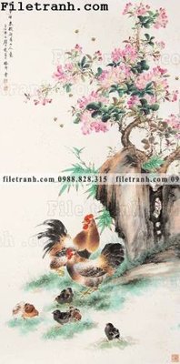 File gốc tranh hoa va chim dep 102 (bản quyền) cho in ấn