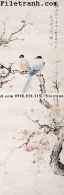 File ảnh tranh hoa va chim dep 139 (gốc) cho trang trí nội thất
