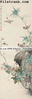 Tải file gốc tranh hoa va chim dep 148 (in khổ lớn) không mờ