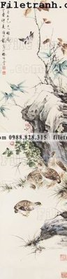 File ảnh tranh hoa va chim dep 156 (gốc) in Hiflex