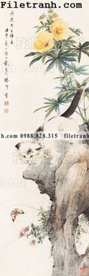 File PSD tranh hoa va chim dep 164 (nguyên gốc) chất lượng cao