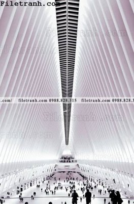 File in trần tranh kien truc kieu doc 108 (bản gốc) hoa văn