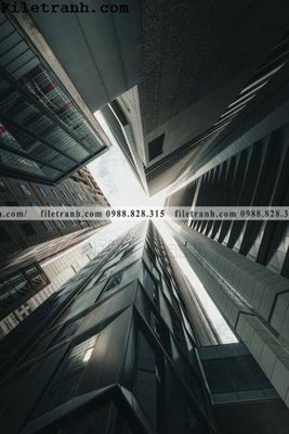 File gốc tranh kien truc kieu doc 121 (in ấn) không giới hạn