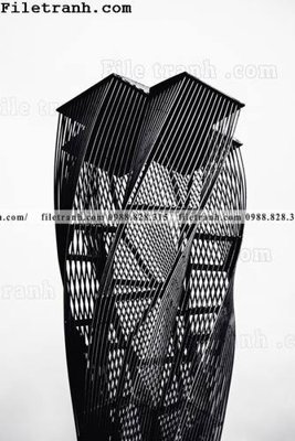 Chi tiết file gốc tranh kien truc kieu doc 188 (cho in tráng gương)