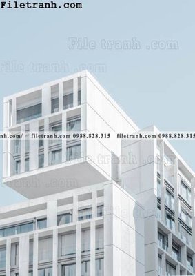 Ảnh gốc tranh kien truc kieu doc 197 (độ nét cao) in mica