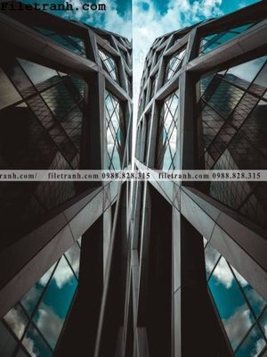 File in lụa tranh kien truc kieu doc 222 (chất lượng cao) tranh kien truc kieu doc 222