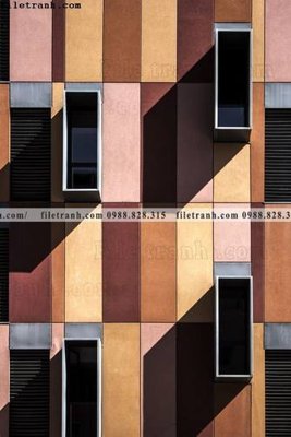 Chi tiết file ảnh tranh kien truc kieu dung toa nha 503 sắc nét