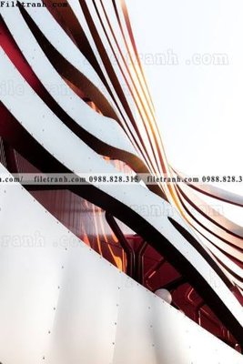 File tranh tranh kien truc kieu dung toa nha 525 (bản gốc) treo tường