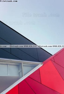 File gốc tranh kien truc kieu dung toa nha 563 (in lụa) trang trí tường