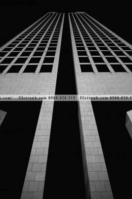 File tranh tranh kien truc kieu dung toa nha 603 (file gốc) chủ đề phong thủy