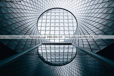 File tranh tranh kien truc kieu ngang 515 (gốc) in trên kính