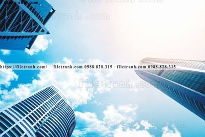 File tranh tranh kien truc kieu ngang 556 (file gốc) chủ đề phong thủy