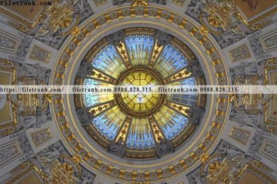 File tranh in trần tranh kien truc kieu ngang 685 (ảnh gốc siêu nét)