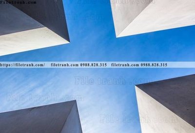 File tranh tranh kien truc kieu ngang 718 (file gốc) chủ đề phong thủy